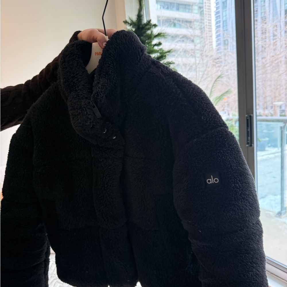 ALO Yoga Black Teddy Jacket